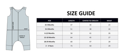 Elegant 0-3 years old cotton overalls by DreamBuy, featuring optional embroidery for a unique, personalised baby gift.