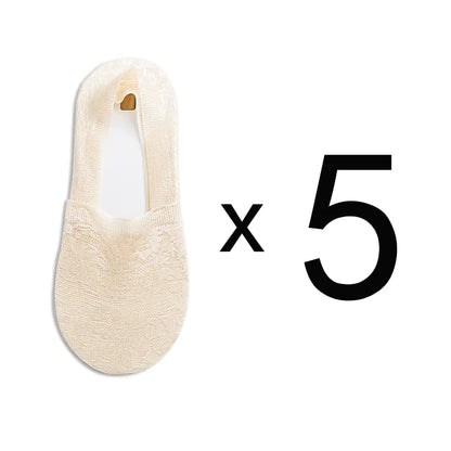 Elegant Summer Lace Flower Ankle Socks by Dazzling Dreams Studio, showcasing a whimsical lace design that enhances any casual look.