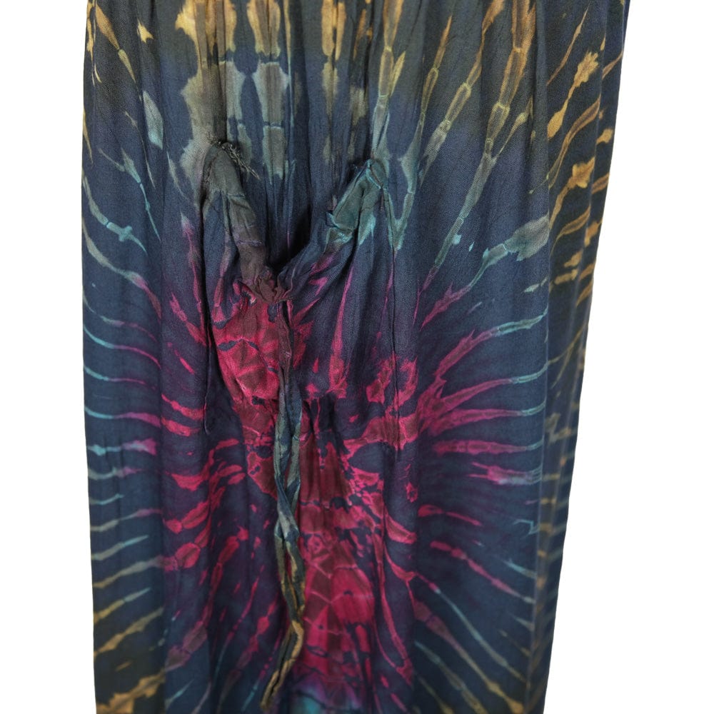 Versatile Luxury Plus Size Tie Dye Trousers, perfect for casual summer outings.