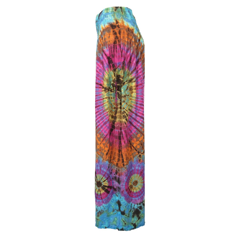 Versatile Luxury Plus Size Tie Dye Trousers suitable for casual summer styling.