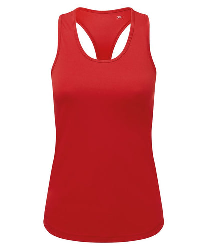 Sustainable activewear vest for women designed for layering, presenting a chic racerback cut and body-contouring fit to enhance mobility while exercising.
