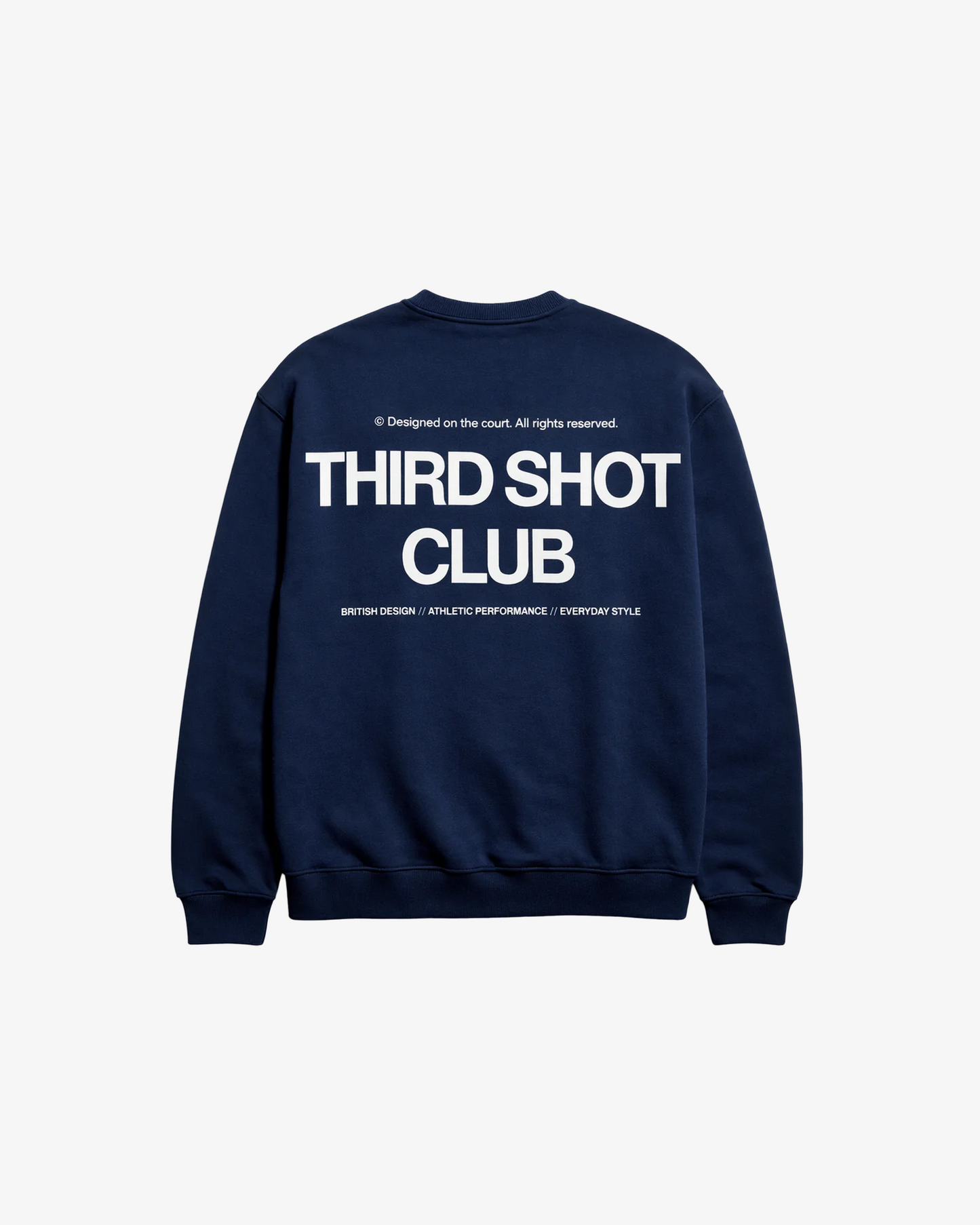Third Shot Club Oversized Crew - Navy