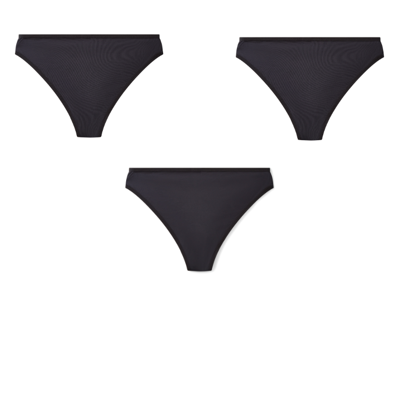 Close-up of the Gracie Leakproof Thong's seamless design showcasing its premium fabric and leakproof technology.