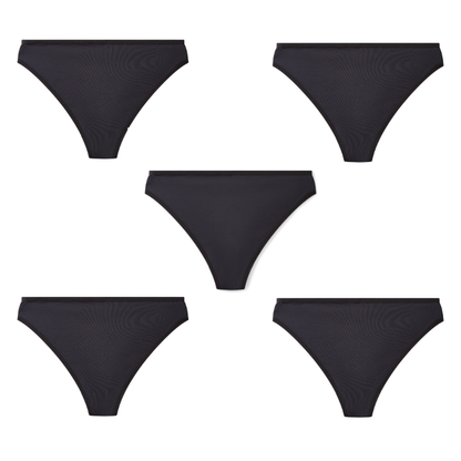 Elegant display of the Gracie Leakproof Thong, ideal for light periods and bladder leaks, emphasizing comfort and style.