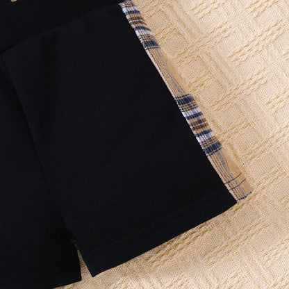 Soft and breathable shorts accompanying the Baby Bear Graphic Tee by Dazzling Dreams Studio, designed for all-day comfort and elegant play.