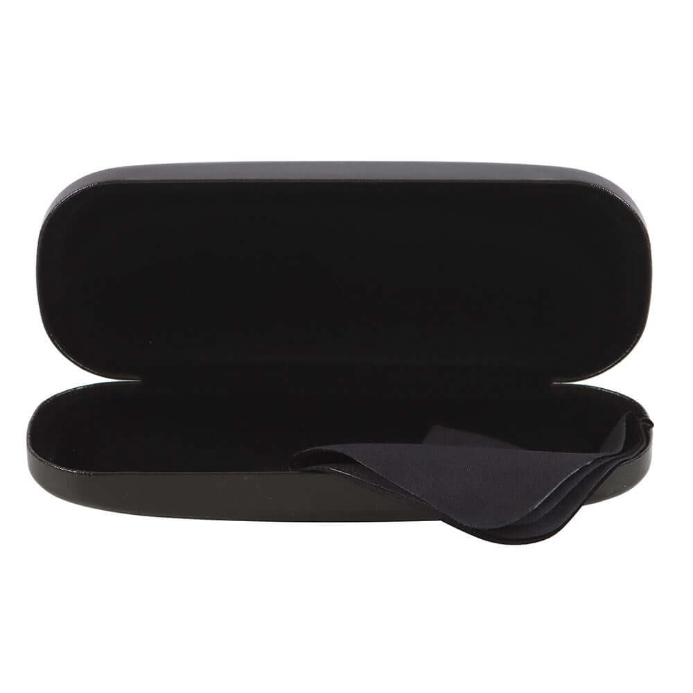 Chic gothic vegan leather glasses case showcasing intricate skull and dark botanical details, ideal for adding gothic flair to your accessories.