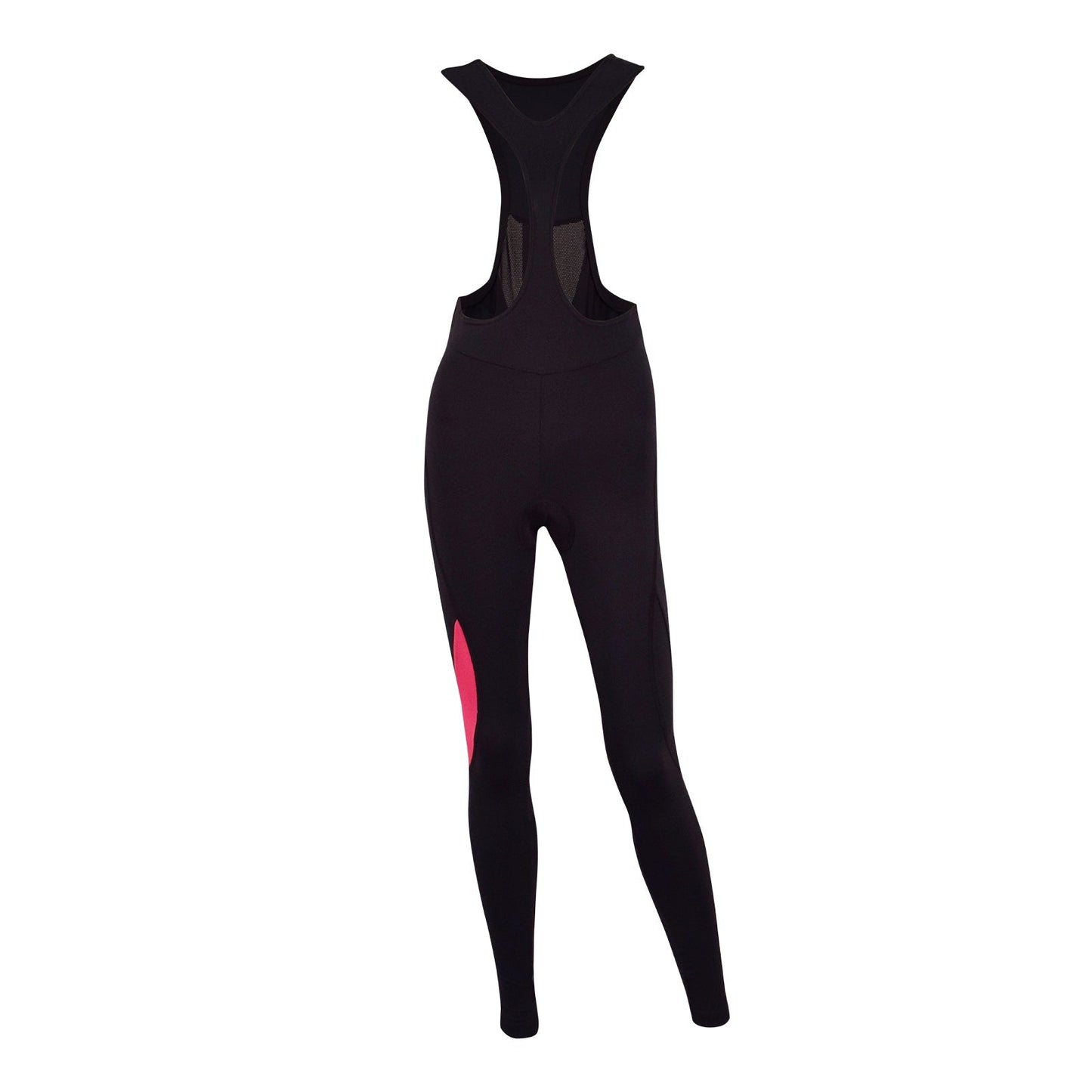 Women's KYMIRA Infrared PrO2 Cycle Bib Tights in elegant black design, showcasing ergonomic fit for optimal performance and recovery, ideal for serious cyclists.