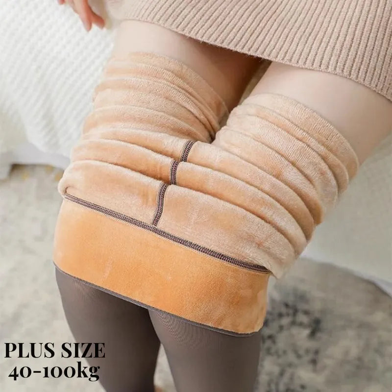 Women's Fleece Warm Insulated Translucent Tights