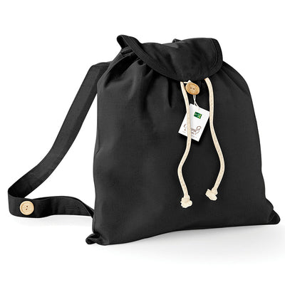 Elegant Organic Cotton Festival Backpack with spacious 8-litre capacity, designed for comfort and utility, ideal for discerning festival-goers.