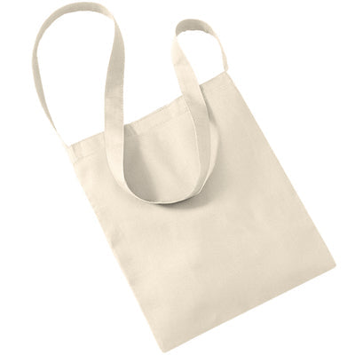 Luxurious Organic Cotton Sling Tote bag featuring a convenient Rip-Strip™ Closure, perfect for eco-conscious fashion, measuring 32 x 38cm and holding 8 litres.