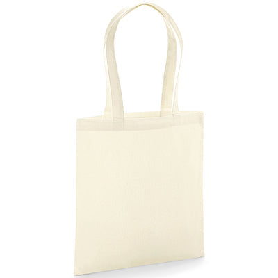 Luxury organic premium cotton tote bag in elegant design, measuring 38x42cm, perfect for everyday use.
