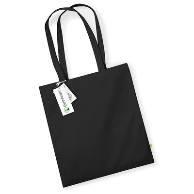 Detailed view of the durable handle of the Earthaware Eco-Friendly Cotton Tote, designed for comfort with a 67cm shoulder length.