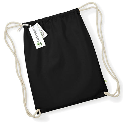 Luxurious Premium Earthaware Organic Gymsac made from heavyweight certified cotton, featuring a stylish heavy rope draw cord closure, dimensions of 37 x 47cm, and an eco-friendly 13L capacity, ideal for gym enthusiasts.
