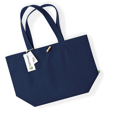 Spacious interior of the Luxury Earthaware Organic Marina Tote Bag, showcasing its 20L capacity, perfect for daily essentials.