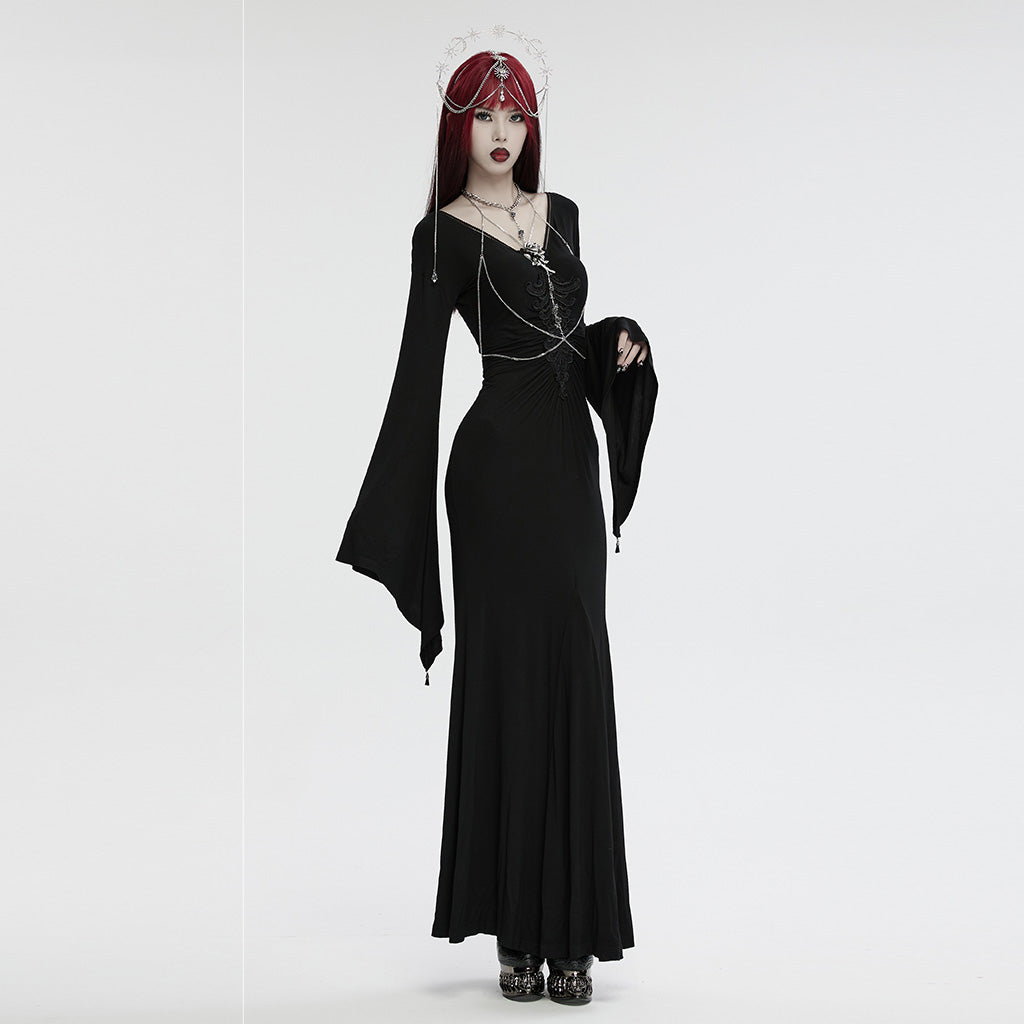 Fashion-forward model wearing Punk Rave Estrella Tiara at a vibrant music festival, radiating punk rock style and celestial elegance.