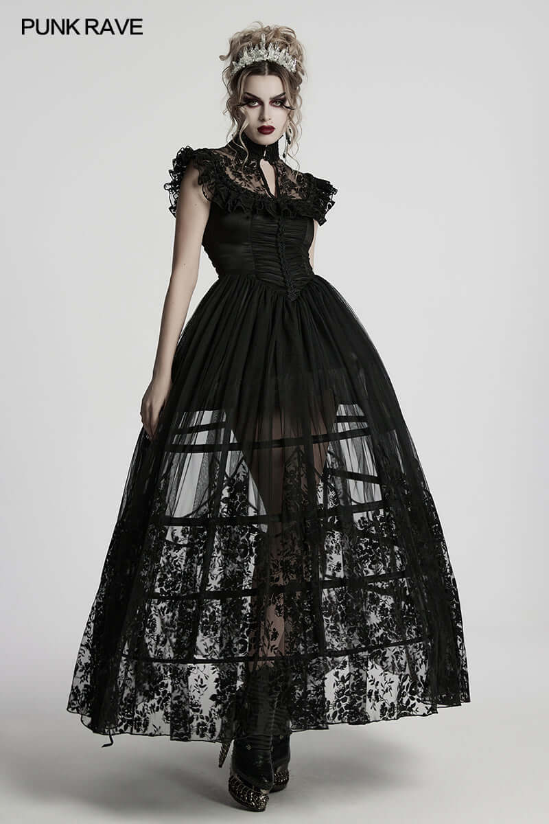 Side view of Punk Rave crystal headband highlighting its frosty crown design and playful bead arrangement.