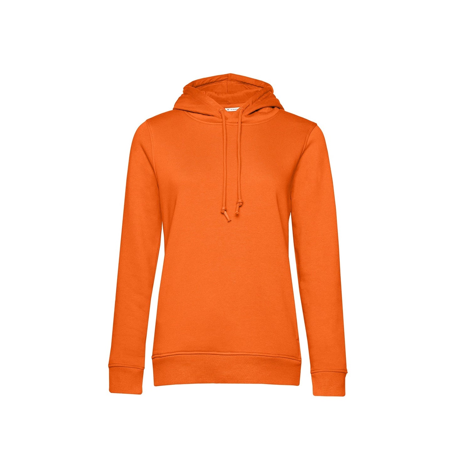 Sophisticated women's organic hoodie available in various colours, harmoniously blending style and eco-friendliness.