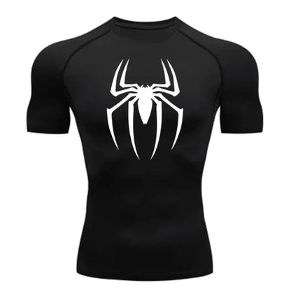 Ideal for fitness enthusiasts seeking high-performance compression shirts with iconic superhero branding
