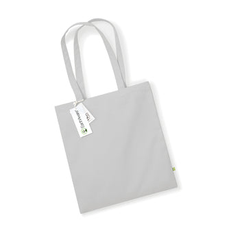 Beautifully presented Earthaware Organic Cotton Tote, highlighting its durable construction and chic design, measuring 38x42cm for an elegant everyday accessory.