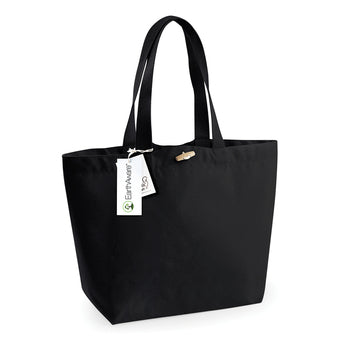 Elegant Earthaware Marina Tote Bag displaying webbing carry handles, designed for versatility as a hand-held or shoulder bag, ideal for sustainable living.