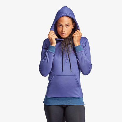 KYMIRA Women's Infrared Gym Hoodie displayed with a model, illustrating the perfect blend of elegance and performance in sportswear.