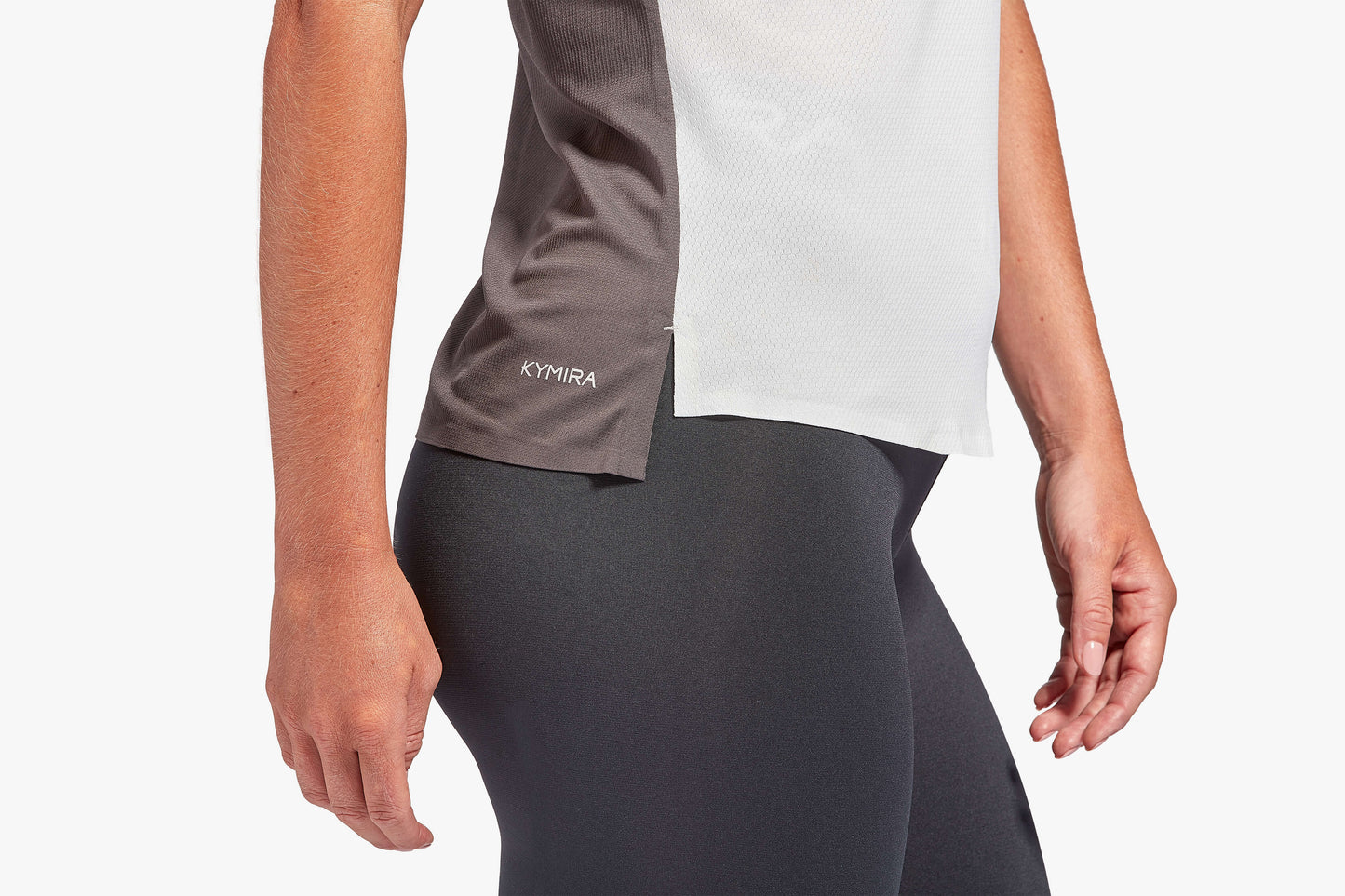 Chic KYMIRA Women's Infrared Performance T-Shirt, demonstrating soft, durable fabric for outstanding breathability and comfort in active lifestyles.