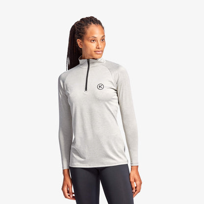 Elegant KYMIRA Women's 1/4 Zip Top featuring a structured silhouette, crafted with advanced infrared technology for optimal comfort and performance.