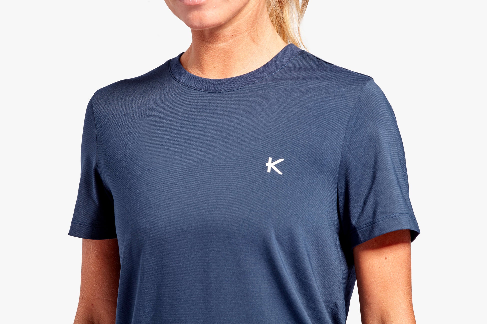 KYMIRA Luxury Women's Infrared Recovery T-Shirt in bold colourway, showcasing lightweight Kynergy fabric for optimal recovery.