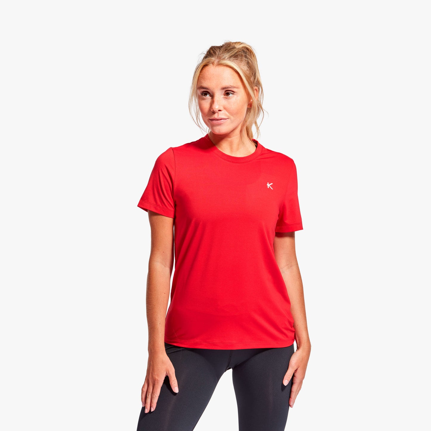 Luxury Women's Infrared Recovery T-Shirt by KYMIRA in bold colourway, designed for ultimate comfort and enhanced recovery.