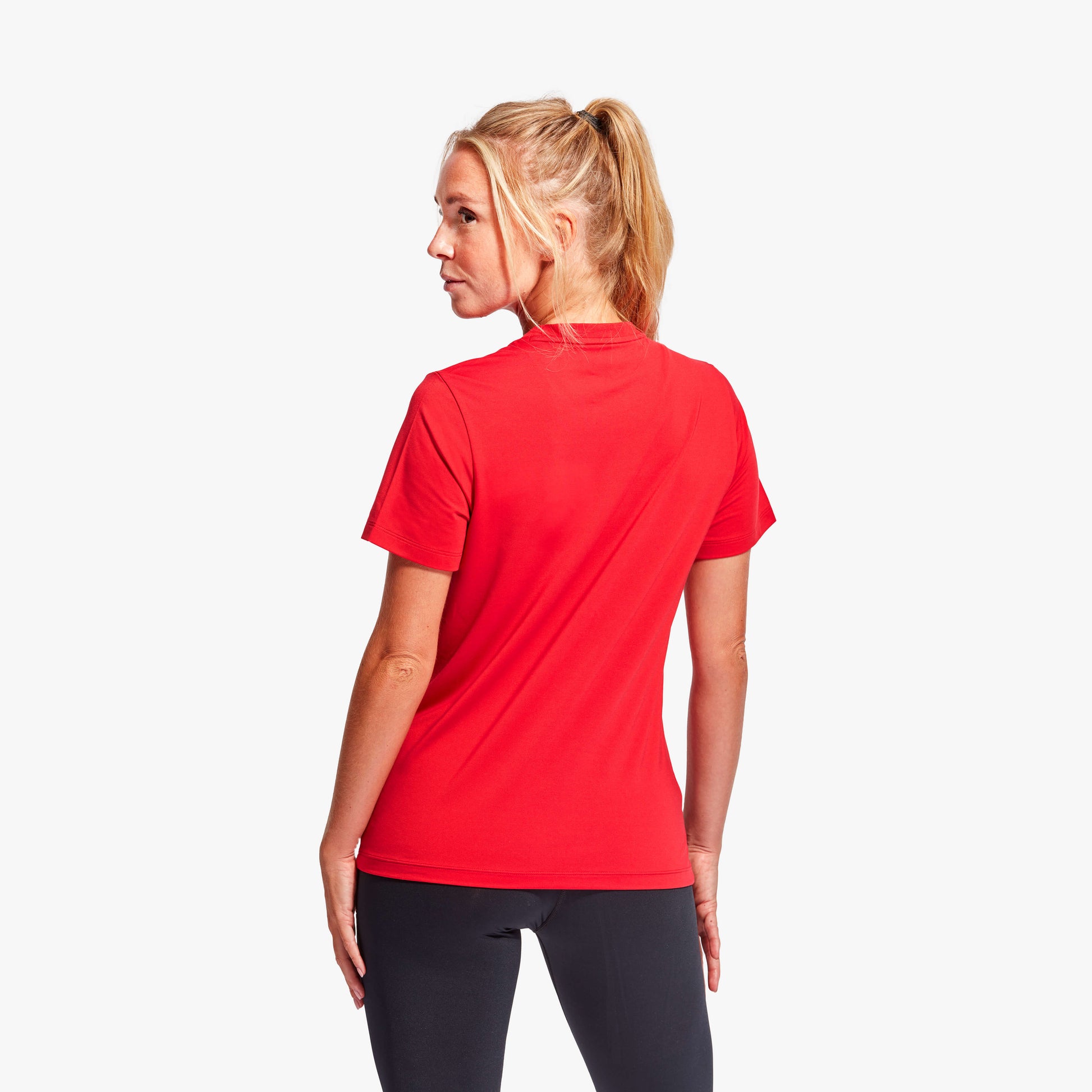 Stylish and lightweight KYMIRA Women's Recharge Recovery T-Shirt featuring a loose fit, perfect for active recovery and everyday wear.