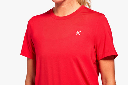 Luxury Women's KyMIRA Infrared Recovery T-Shirt in bold colourway, designed for ultimate comfort and recovery, available in sizes S to XL.