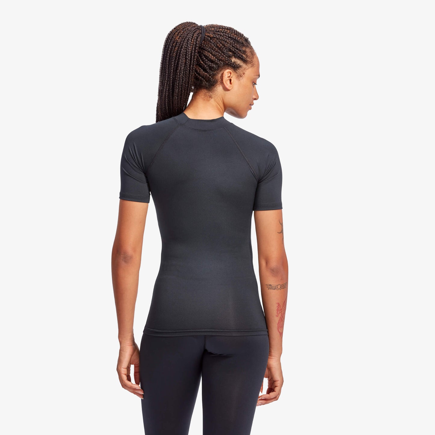 Luxurious Women's KYMIRA Infrared Recovery Baselayer Short Sleeve T-Shirt in elegant design, perfect for optimal performance during workouts.