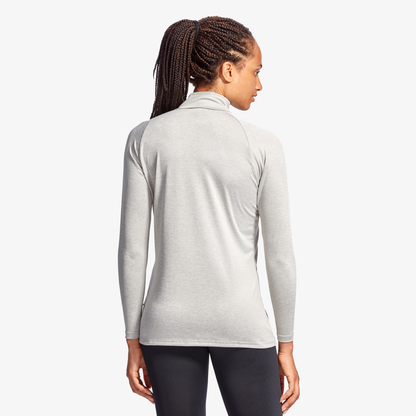 KYMIRA Women's Infrared 1/4 Zip Long Sleeve Performance Top in luxurious ergonomic fit, available in sizes XS-XL, showcasing sophisticated athletic wear for enhanced performance and recovery.
