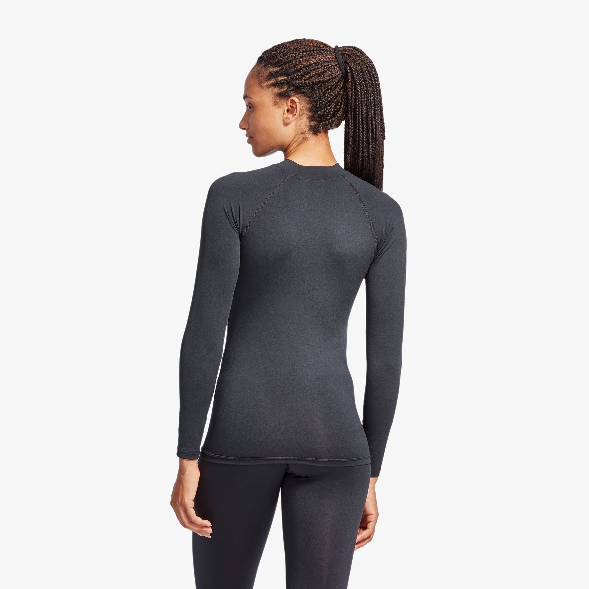 Luxurious Women's Infrared Baselayer Top from KYMIRA, featuring structured shoulder panels for flexibility and a stylish design, perfect for enhancing your athletic performance.