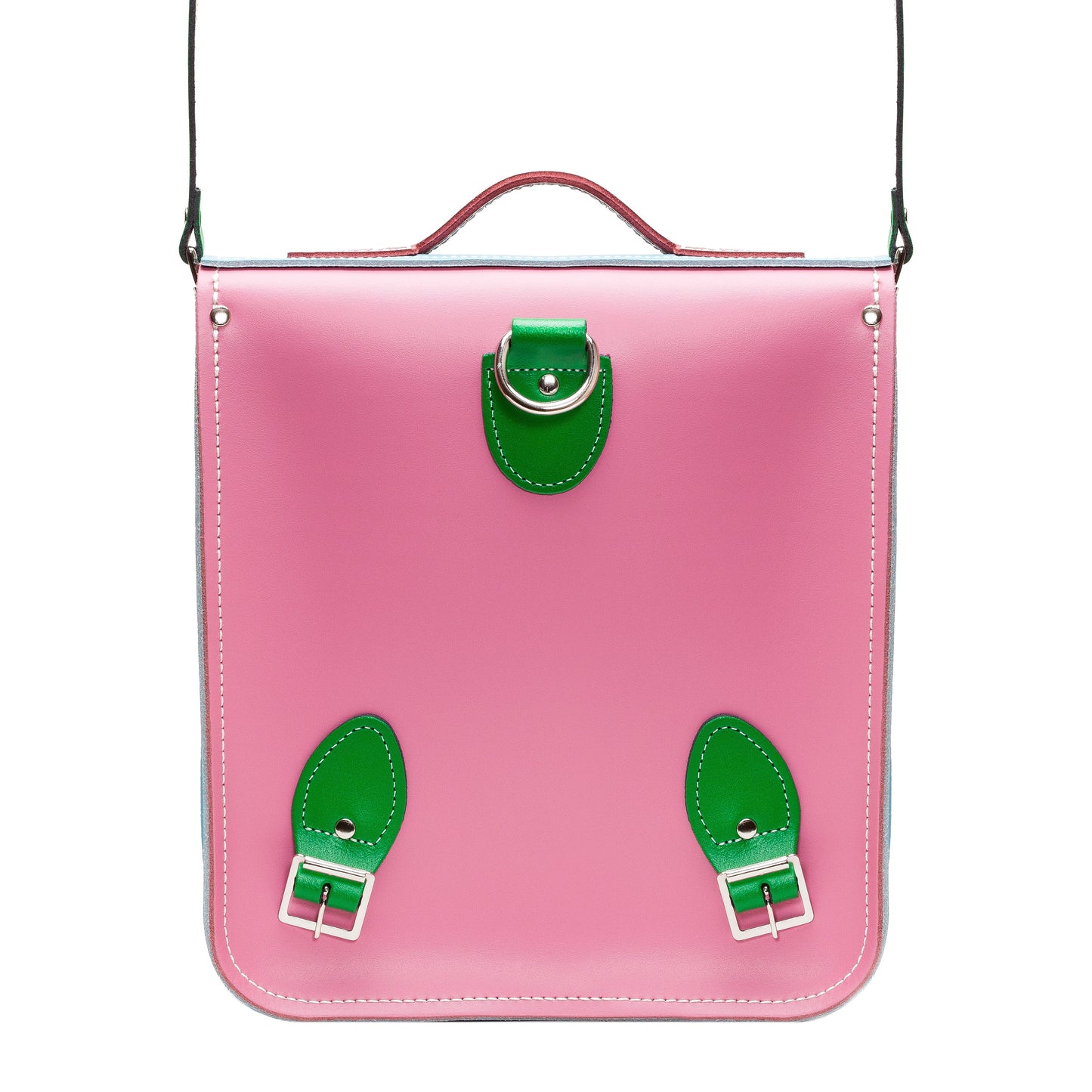 Compact yet stylish Kaleidoscope Leather City Backpack by Zatchels, designed to accommodate tablets up to 13 inches, perfect for everyday use.