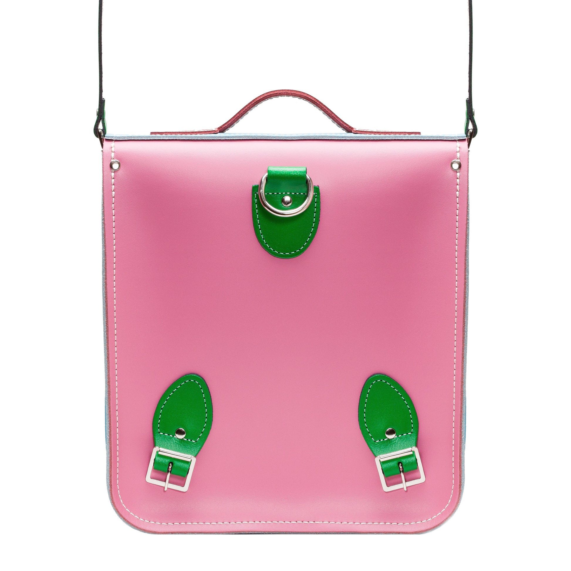 Compact yet stylish Kaleidoscope Leather City Backpack by Zatchels, designed to accommodate tablets up to 13 inches, perfect for everyday use.