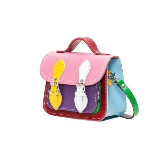 Detailed view of the Handmade Micro Satchel's adjustable and detachable strap, emphasizing the versatility and functionality of this premium leather bag.