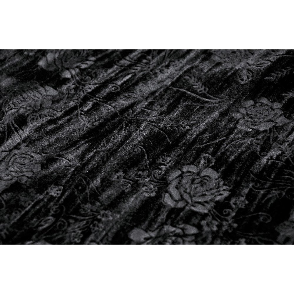 Elegant Dark In Love off-the-shoulder lace maxi dress with seductive lace-up back, ideal for a femme fatale look.