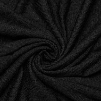 Fashion-forward model wearing the Punk Rave Zephyrine Gothic Adjustable Skirt in a chic goth ensemble, demonstrating its stunning draped design.