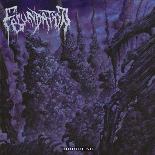 Fecundation - Moribund CD album cover, a luxurious death metal release from Rancid Offal Records, showcasing intricate artwork that embodies the essence of the genre.