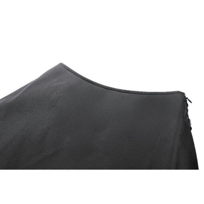 Close-up of the adjustable buckle straps on the gothic skirt, emphasizing the luxurious silver eyelet detailing.