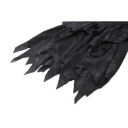 Sophisticated model wearing the Dark in Love Zemira Dress, illustrating the intricate lace-up detail and floral pattern, a must-have for luxury fashion lovers.