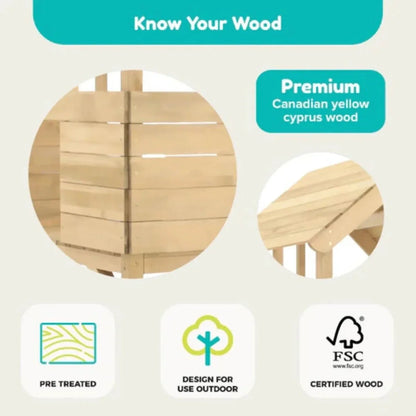TP Treehouse Set with Slide & Bluey Quadpod Single Swing