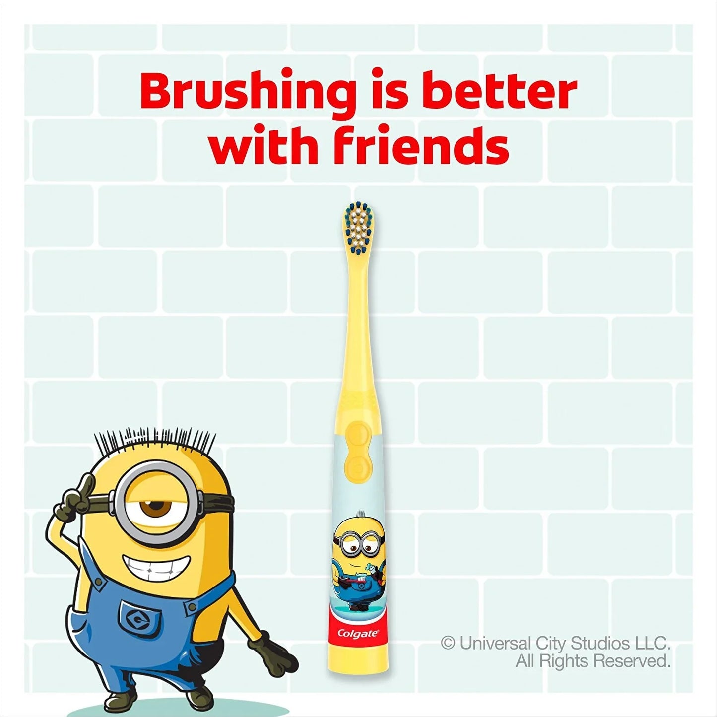 Colgate minions extra soft battery toothbrush 3+ years
