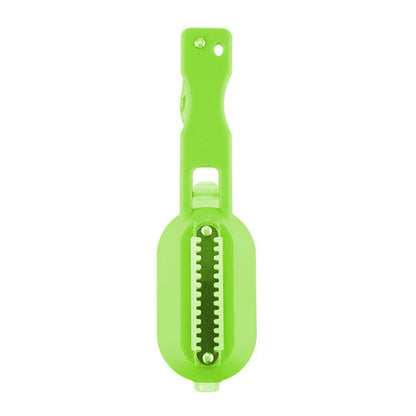 Fish Skin Brush Scraping Fish Scale Brush Grater in green, an essential luxury kitchen tool designed for easy fish scaling and maintenance, embodying sophistication in culinary preparations.