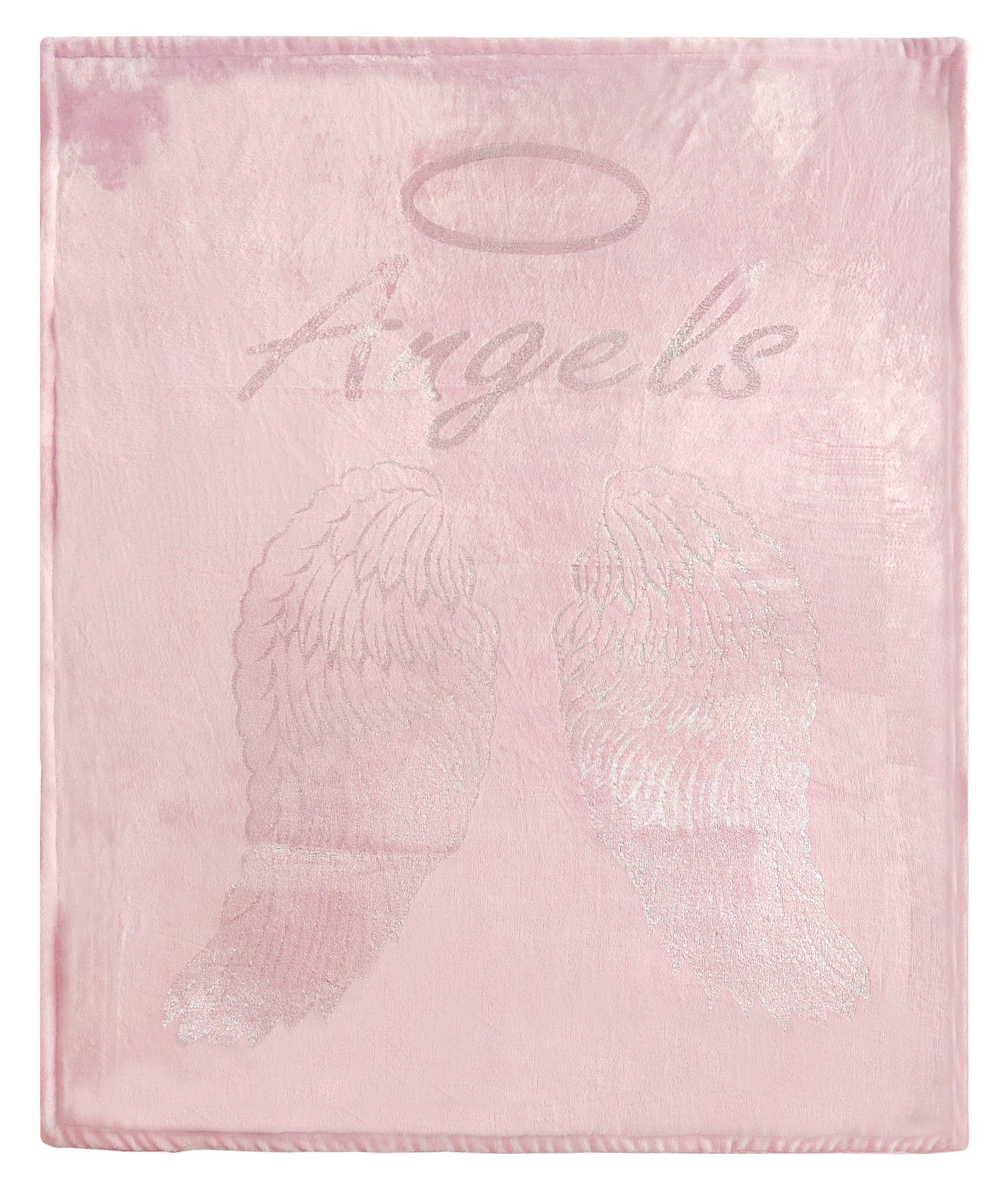 Close-up of super soft teddy fleece texture in the Angel Wings Duvet Set, embodying warmth and comfort.