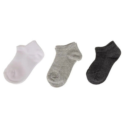 HelloBaby Boy Baby Socks 3 Pack - Grey Melange