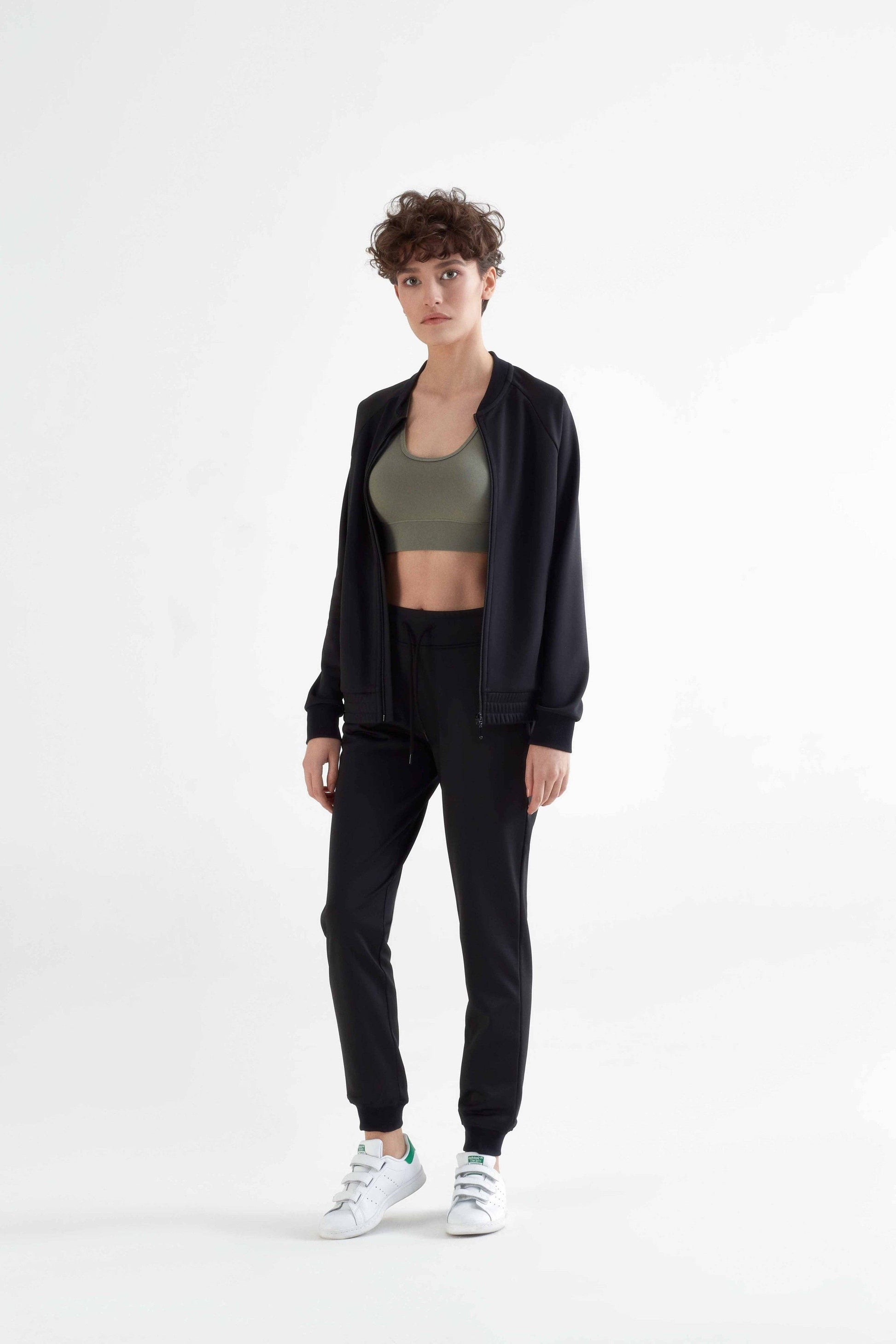 Comfortable Eco-Friendly Women's Sports Bra with moisture-regulating properties, crafted for both athletic performance and everyday luxury.