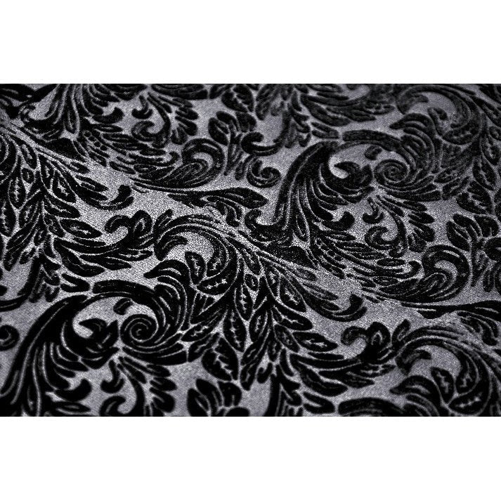 Stylish flat lay of the Dark In Love Cyra Gothic Jacquard Velvet Top highlighting its rich fabric quality and elegant design elements.