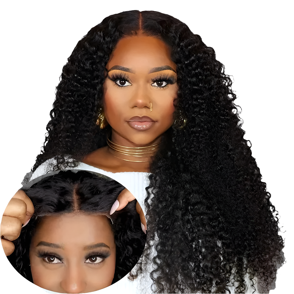 Luxurious long lace closure wig with natural water wave pattern and an average cap size, perfect for a glamorous and sophisticated appearance.